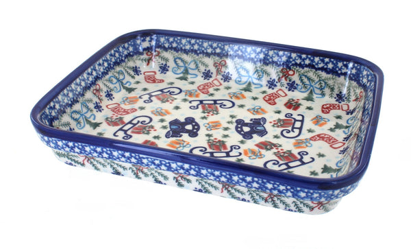 Christmas Bounty Small Rectangular Baker