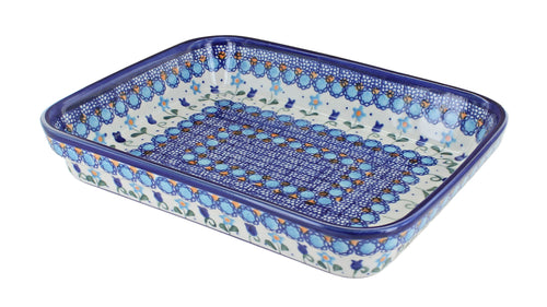 Polish Pottery Savannah Small Rectangular Baker