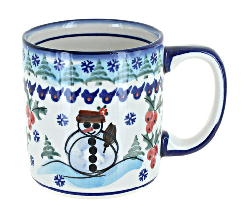 Polish Pottery Frosty Duo Coffee Mug