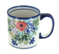 Polish Pottery Summer Garden Coffee Mug