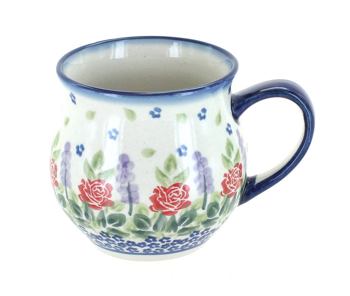 Polish Pottery Roses Are Red Bubble Mug