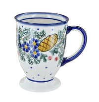 Polish Pottery Pinecone Pedestal Mug