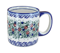 Polish Pottery Berry Coffee Mug