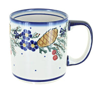 Polish Pottery Pinecone Coffee Mug