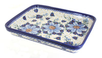 Polish Pottery Daisy Surprise Medium Rectangular Baker