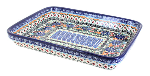 Polish Pottery Ashley Medium Rectangular Baker