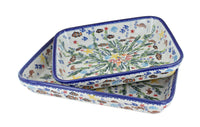 Polish Pottery Atlantis Rectangular Baker Set