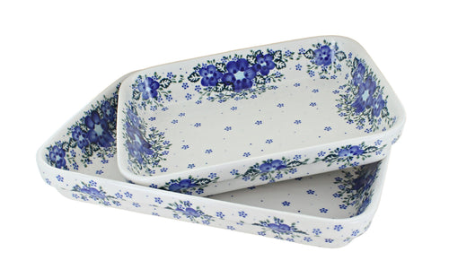 Polish Pottery Melanie Rectangular Baker Set