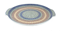 Polish Pottery Athena Round Serving Tray with Handles