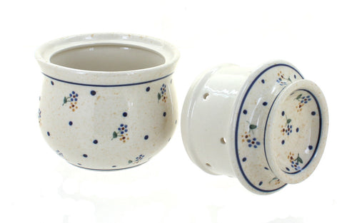 Country Meadow French Butter Dish Polish Pottery