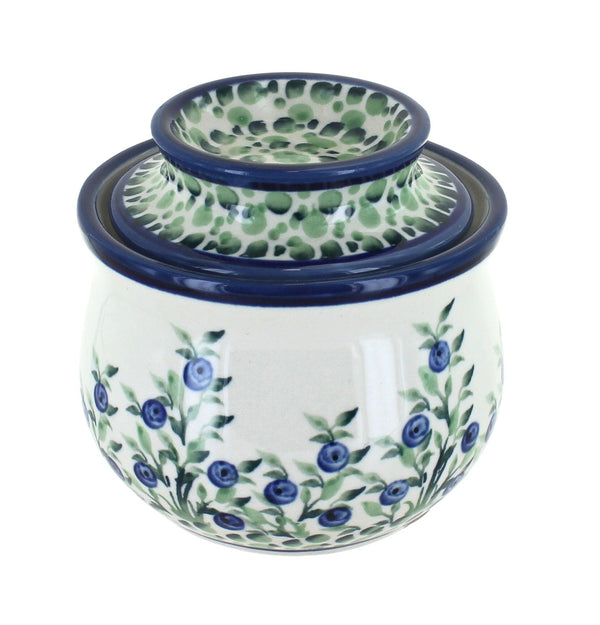Porcelain Vine French Butter Dish