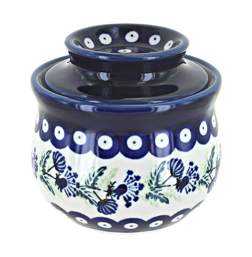 Polish Pottery Sweet Annie French Butter Dish