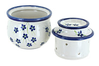 Willow French Butter Dish Polish Pottery