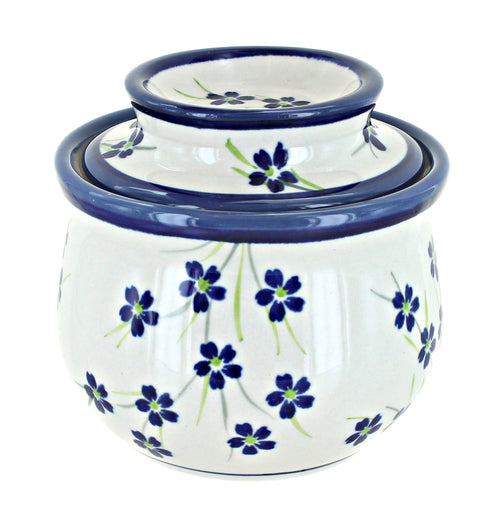 Polish Pottery Willow French Butter Dish