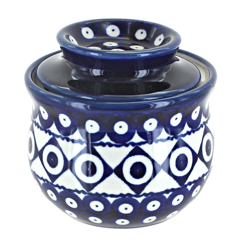 Polish Pottery Xandra French Butter Dish