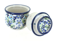 Vintage Violet French Butter Dish Polish Pottery