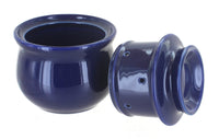 Cobalt French Butter Dish Polish Pottery