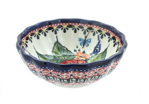 Floral Butterfly Small Scallop Dish