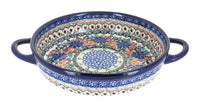 Ashley Small Round Baker with Handles Polish Pottery