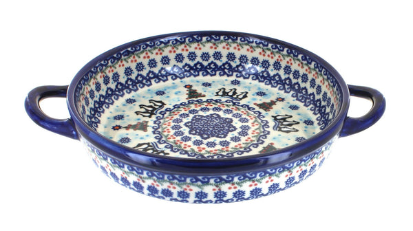 Arctic Holidays Small Round Baker with Handles