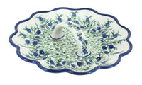 Polish Pottery Porcelain Vine Egg Plate