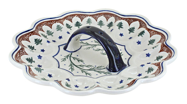 Evergreen Egg Plate