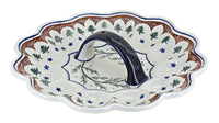 Polish Pottery Evergreen Egg Plate