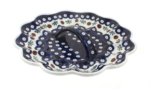 Polish Pottery Nature Egg Plate