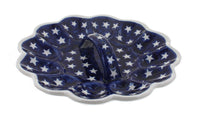 Polish Pottery Stars Egg Plate