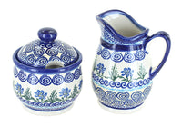 Polish Pottery Charleston Cream & Sugar Set
