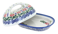 Roses Are Red Butter Dish Polish Pottery