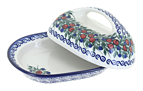 Berry Butter Dish Polish Pottery