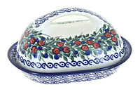 Polish Pottery Berry Butter Dish