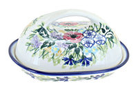 Polish Pottery Summer Garden Butter Dish