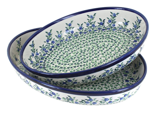 Porcelain Vine Oval Baker Set