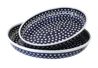 Polish Pottery Nature Oval Baker Set