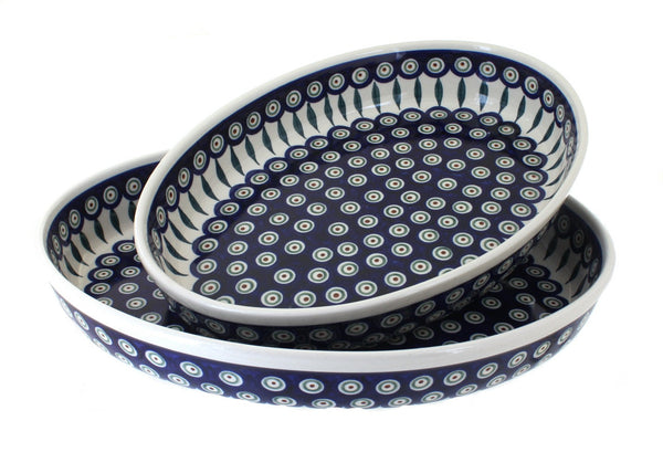 Peacock Oval Baker Set