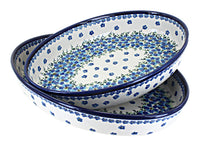 Polish Pottery Kalina Oval Baker Set