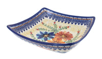 Polish Pottery Autumn Burst Square Serving Dish