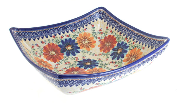 Autumn Burst Large Square Bowl