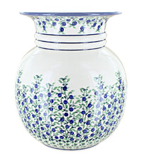 Polish Pottery Porcelain Vine Floor Vase