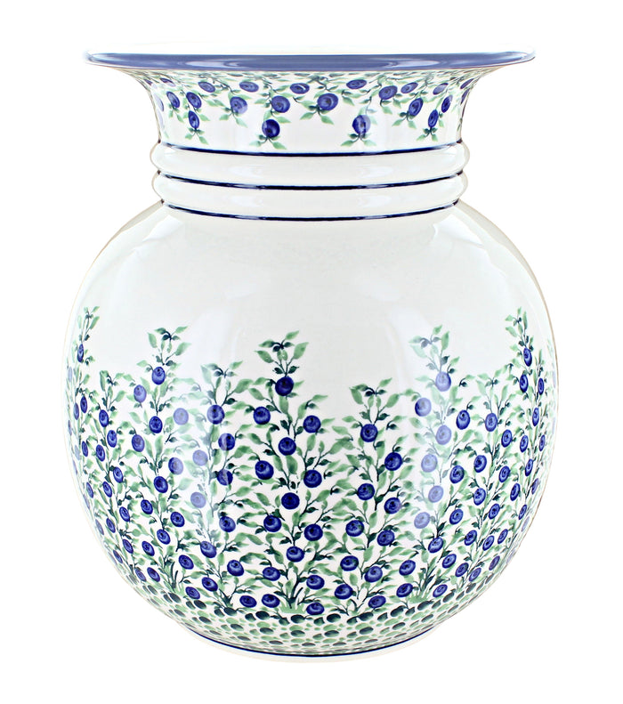 Polish Pottery Porcelain Vine Floor Vase
