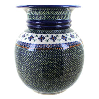 Polish Pottery Mosaic Flower Floor Vase