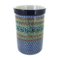 Polish Pottery Mardi Gras Utensil Jar