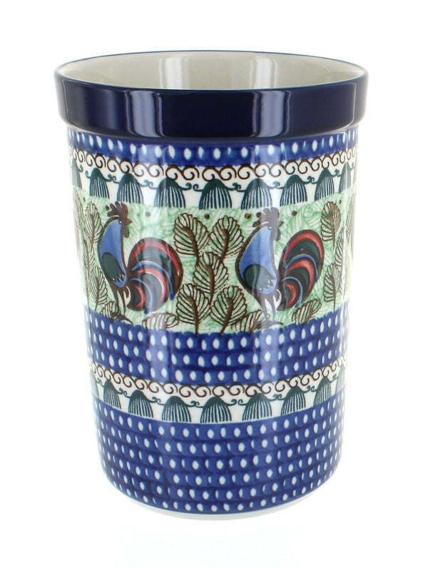 Rooster Row Utensil Jar