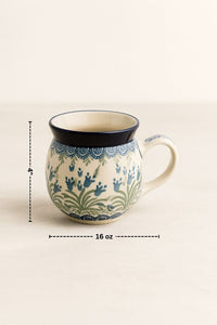 Tulip Bouquet Bubble Mug Polish Pottery