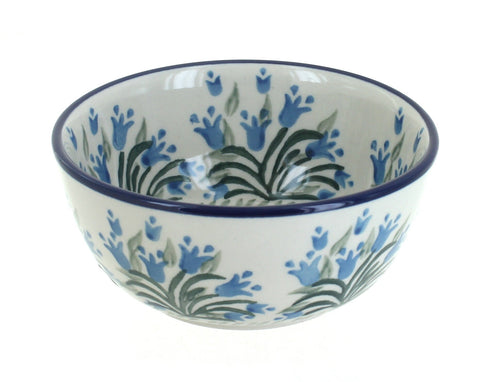 Polish Pottery Tulip Bouquet Dessert Bowl