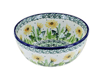Polish Pottery Dandelion Dessert Bowl