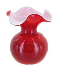 Polish Pottery Opal Red Small Vase