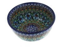 Polish Pottery Mardi Gras Dessert Bowl